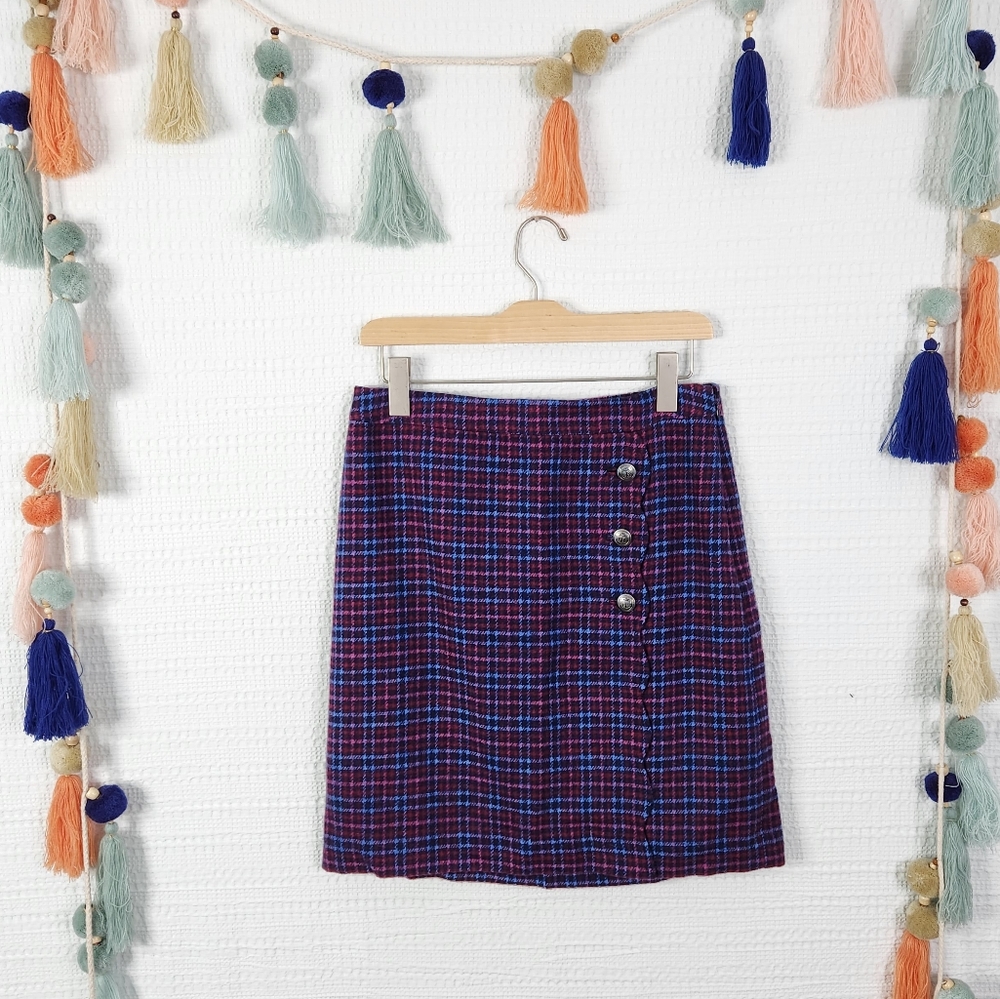 Talbots Wool Scalloped Skirt